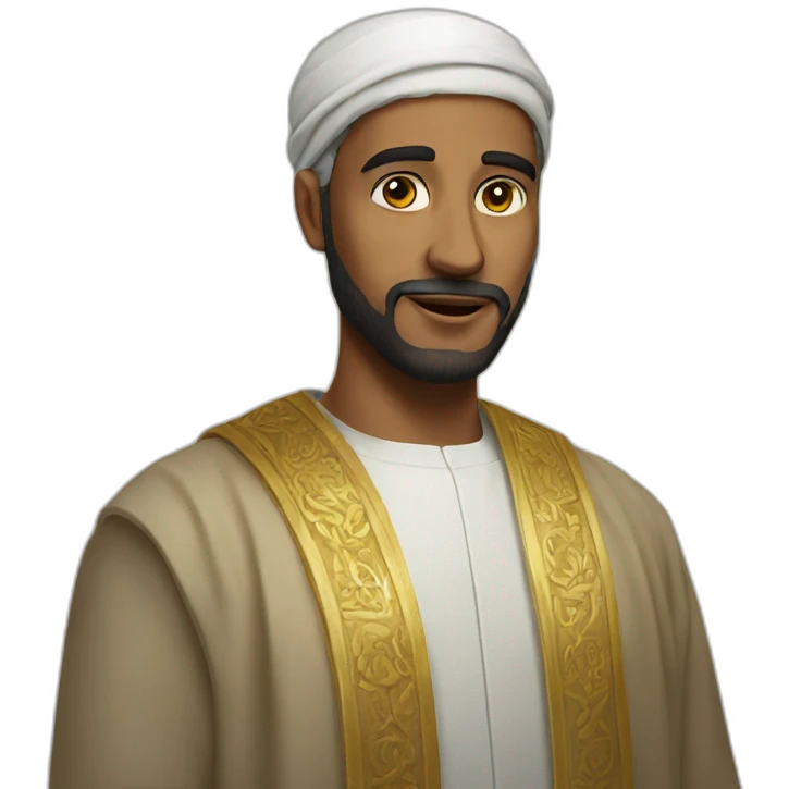 Homme qui prie Allah emoji