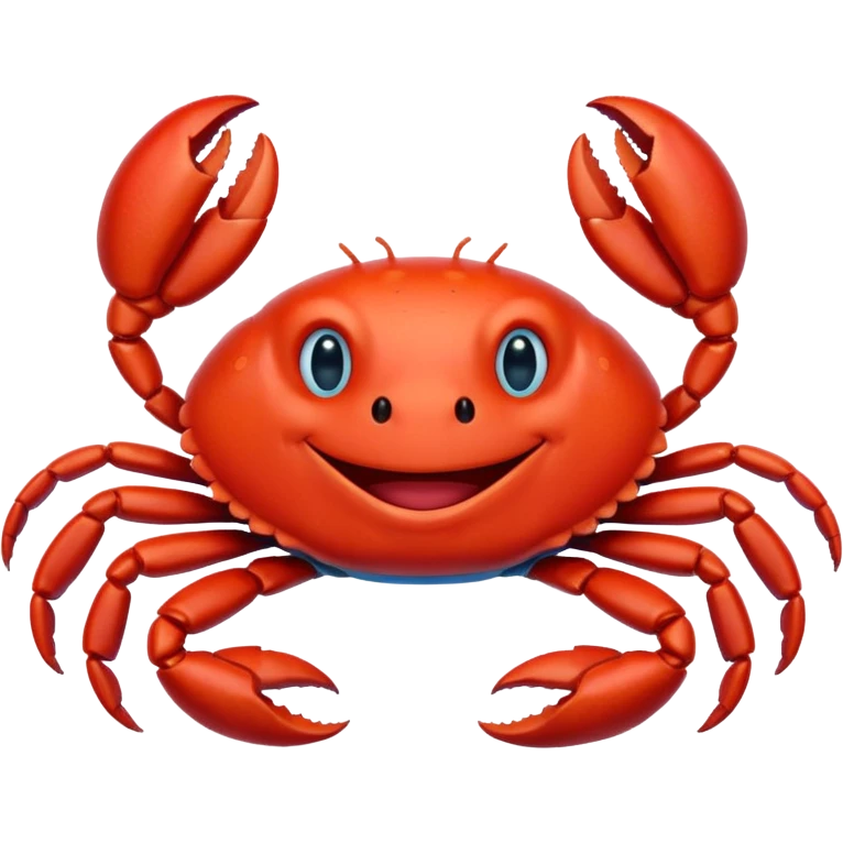 red crab and blue sprut are friends emoji