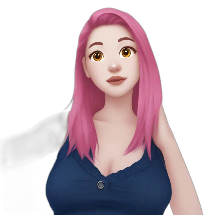 pretty in pink portrait emoji