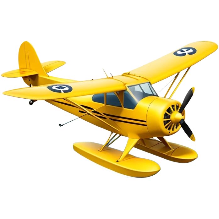 Piper cub seaplane  emoji