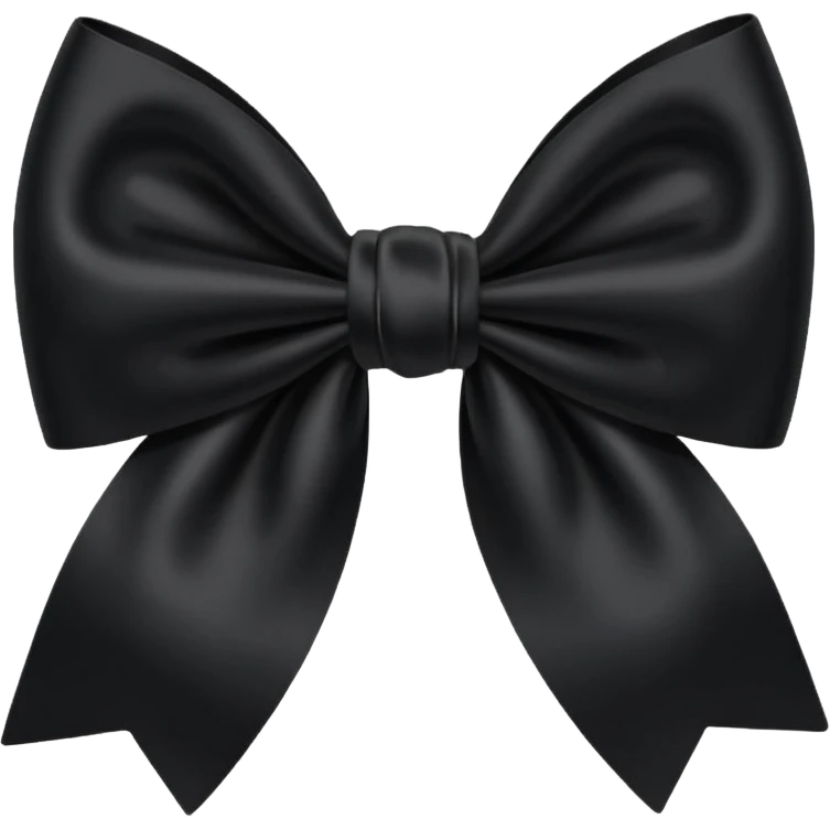 Black bow emoji