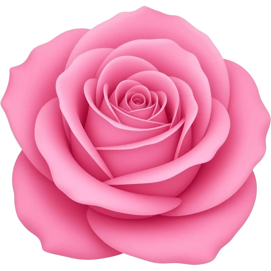 Pink ios rose emoji