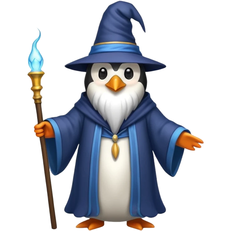 Penguin Wizard emoji