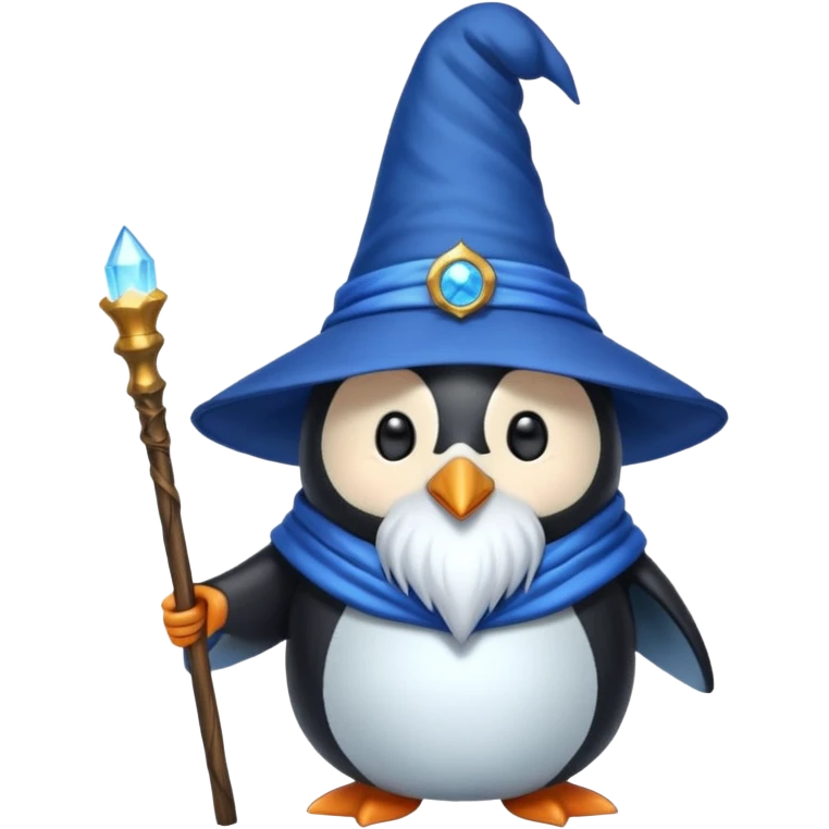 Penguin Wizard emoji