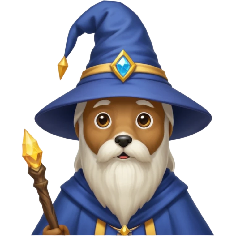 Dog wizard emoji