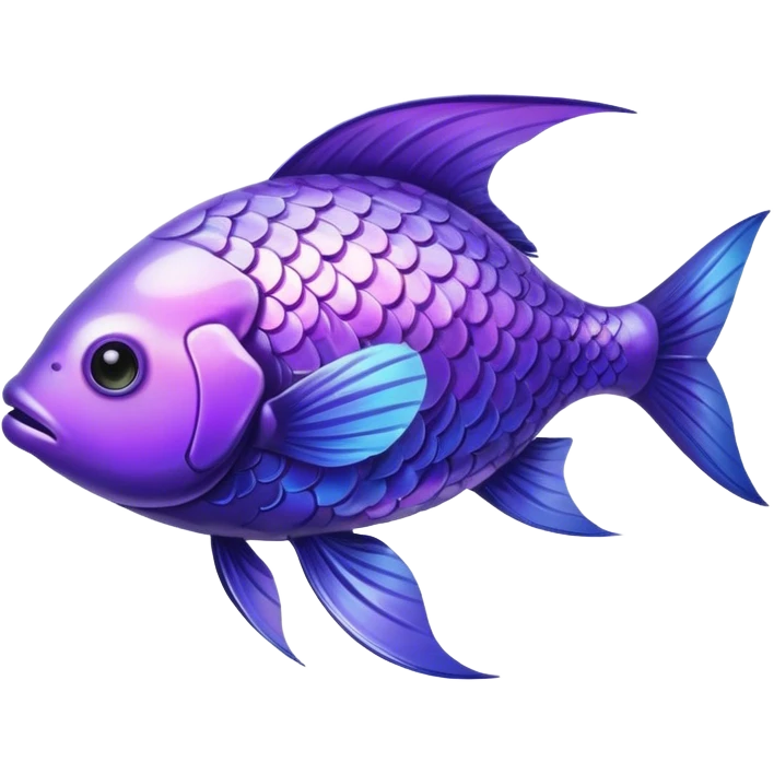 Violet fish emoji