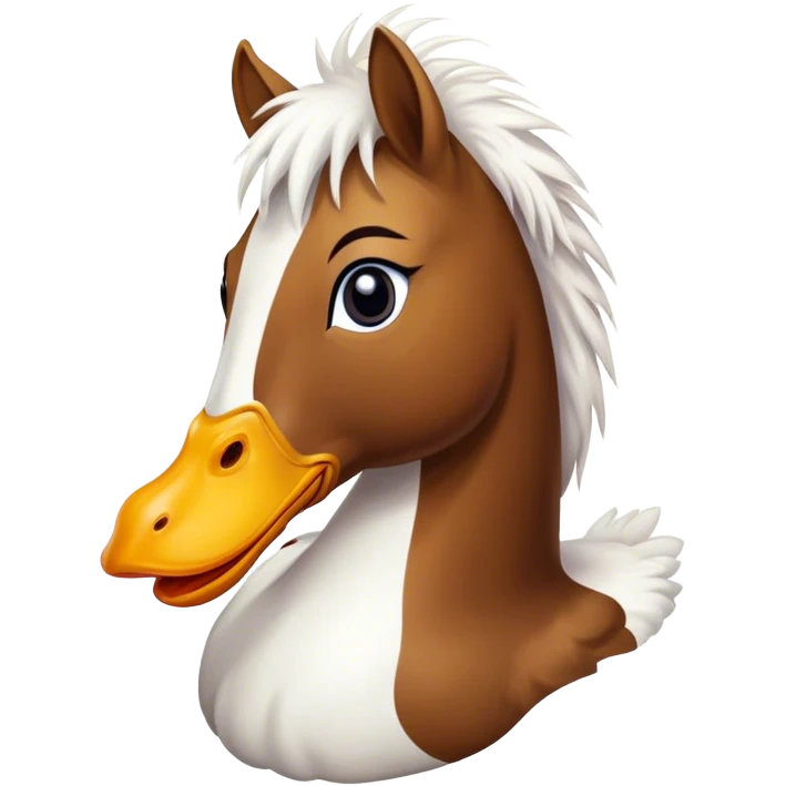 horse with a duck emoji