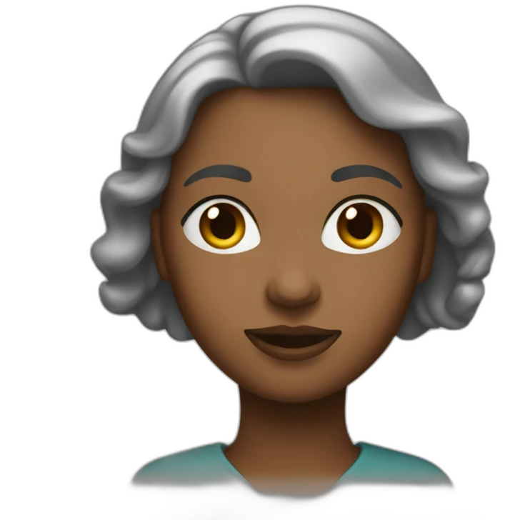 Une femme qui se fait niké emoji