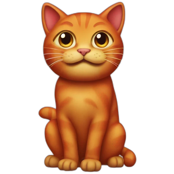 Red Cat pee emoji