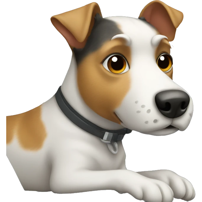 Terrier in car emoji