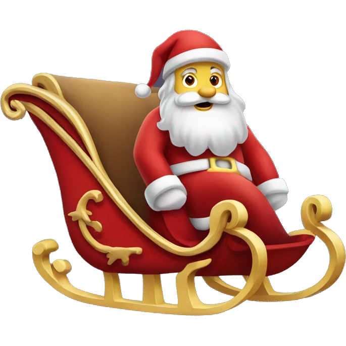 Santa’s sleigh  emoji
