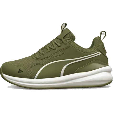 softfoam+ olive green puma shoes emoji