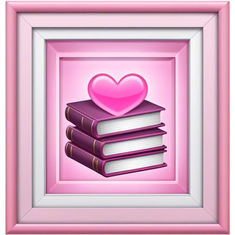 pink light romance books emoji