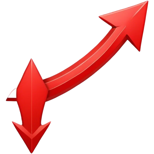 Down red arrow emoji