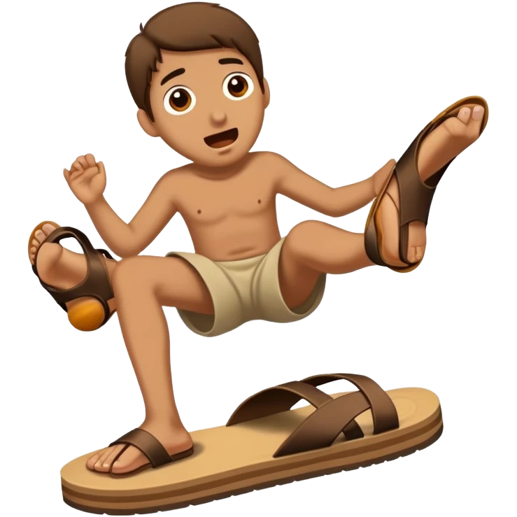 Hit by a sandal emoji