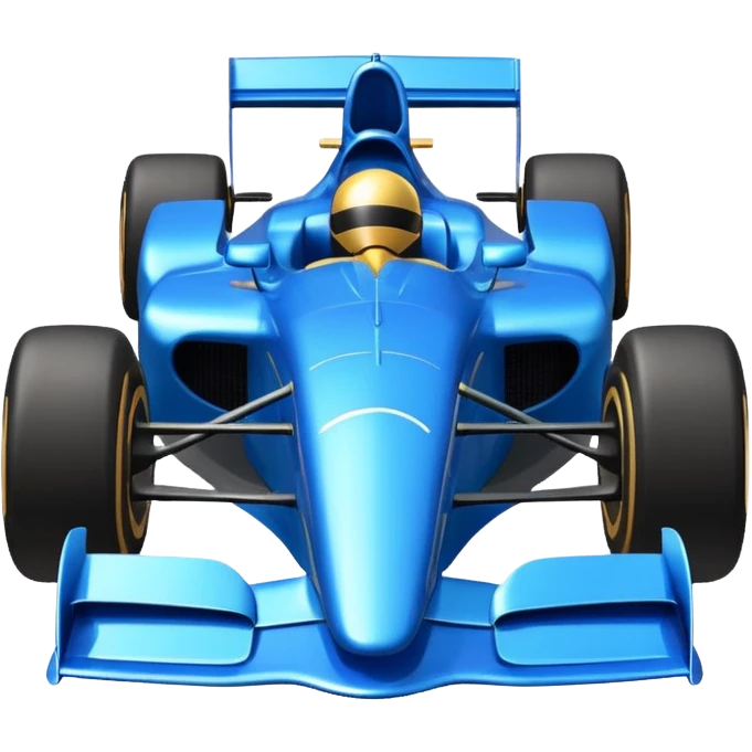 blue Formula car emoji