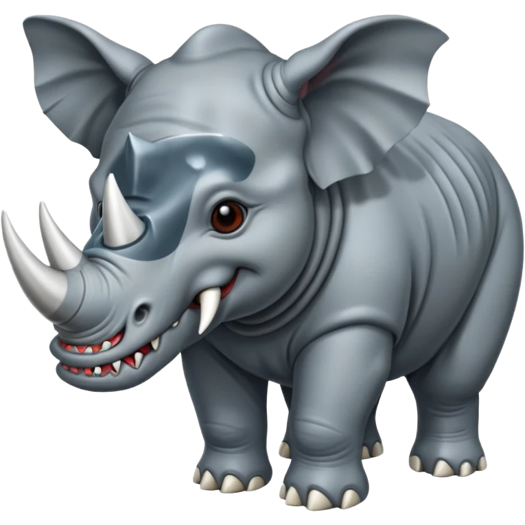 Elephant +rhino +megalodon emoji