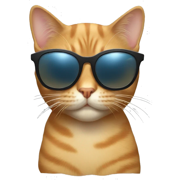 Cat with sunglasses emoji