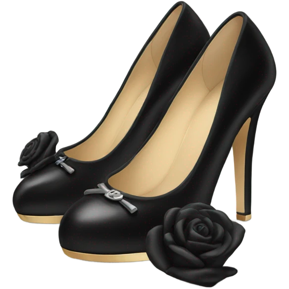 Black Chanel pumps emoji