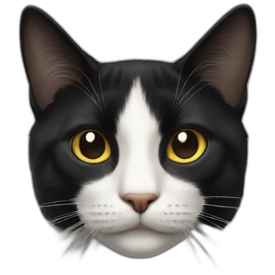 Black cat gloriole emoji