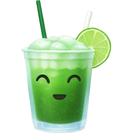 Iced matcha emoji