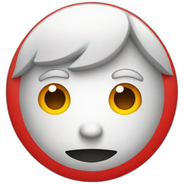 Round with a red round inside emoji