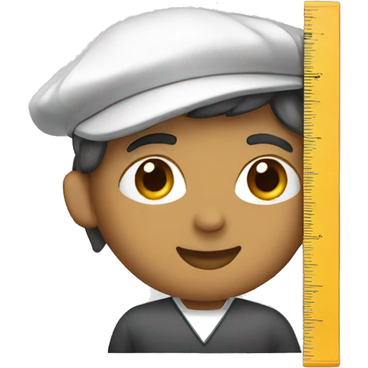 school ruler in hand emoji