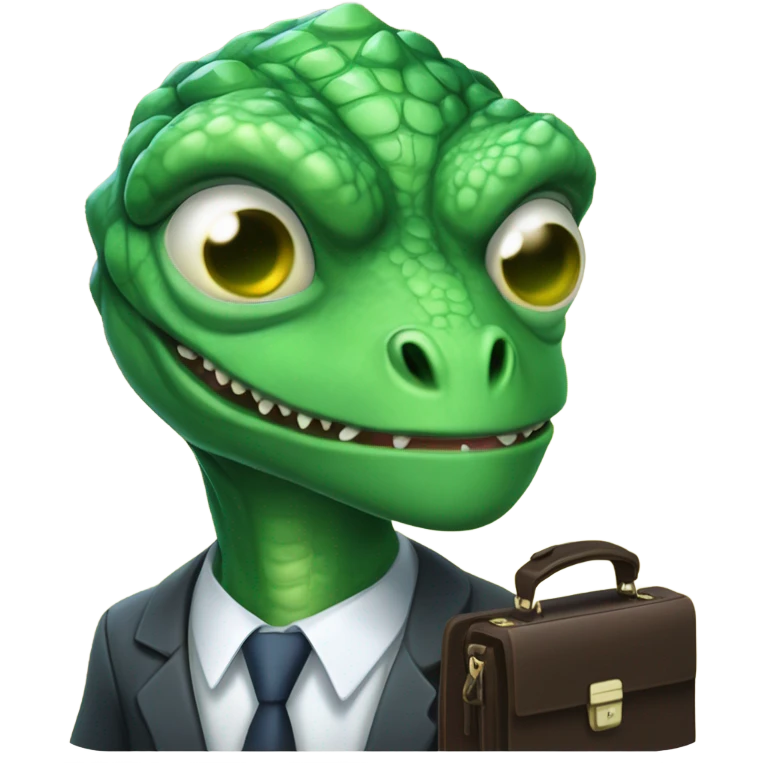 capitalist reptilian banker emoji