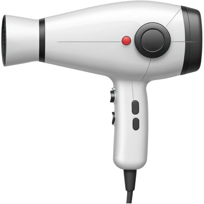 Blowdryer outline white emoji