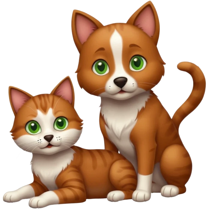 Perro y gato  emoji