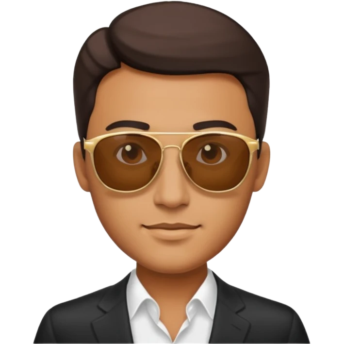 Rich man with sunglasses emoji