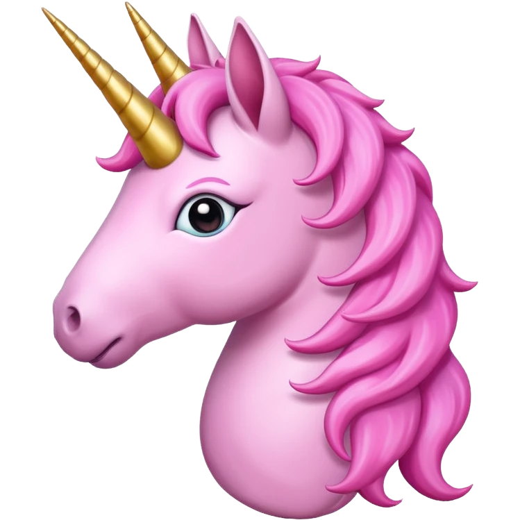 Pembe unicorn emoji