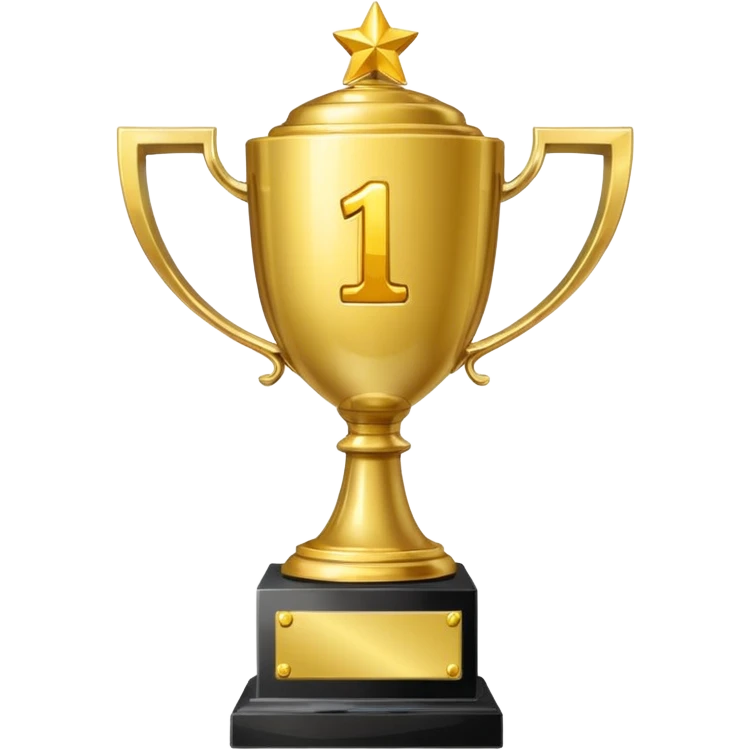 Trophy that says "#1 asar" emoji