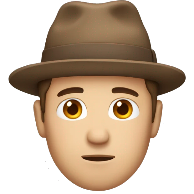 man with brown hair with a sleepy hat on  emoji