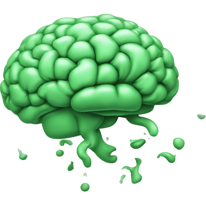 un cerveau qui explose de créativité  emoji