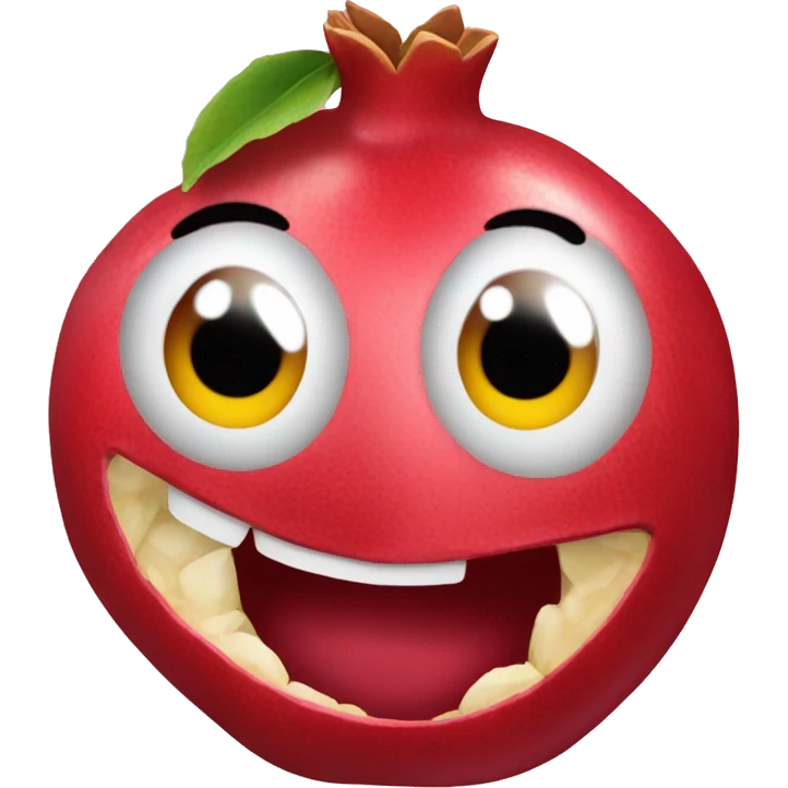 1 pomegranate symbolized as love emoji emoji