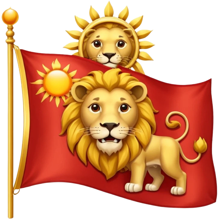 پرچم شیر خورشید emoji