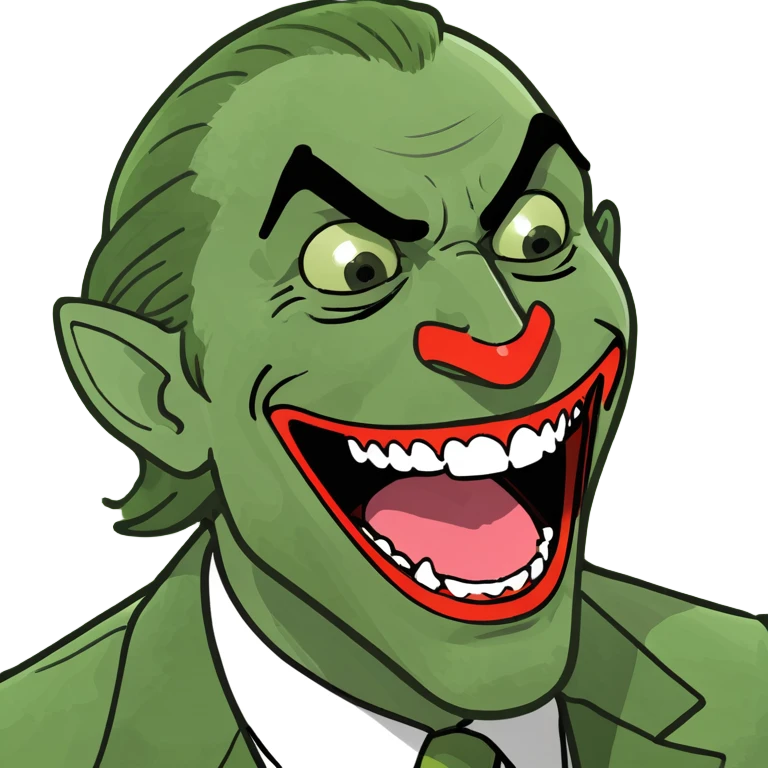 Joker looking at you with lust tongue out emoji