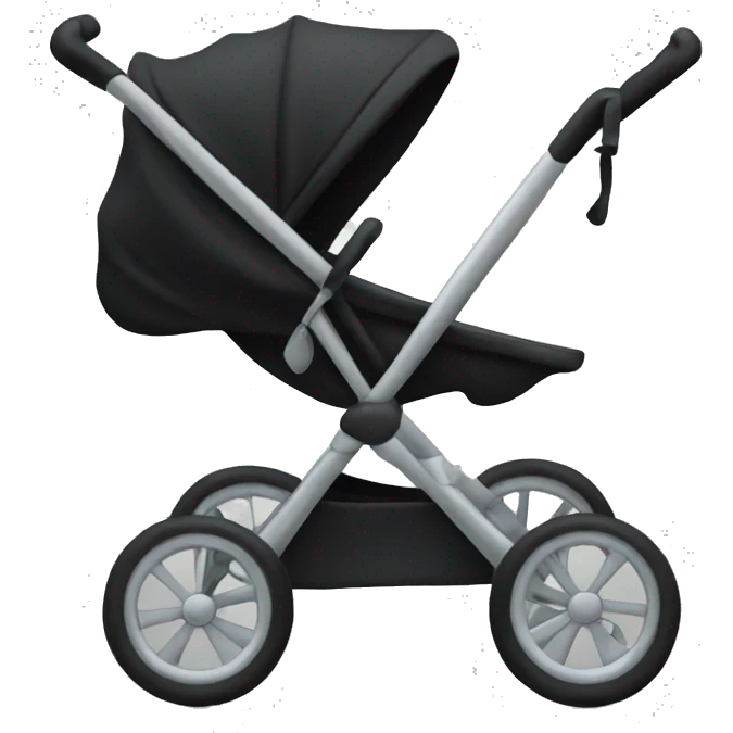 Black stroller emoji