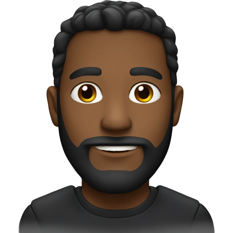 Barba preta emoji