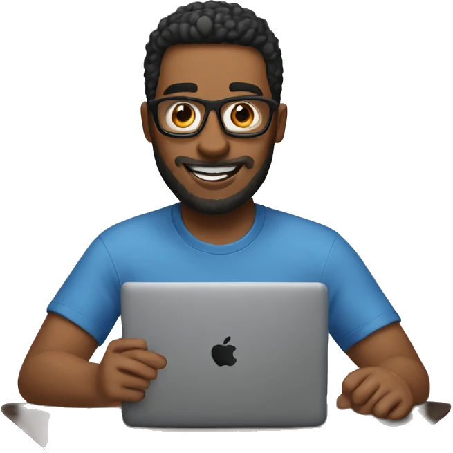 facetime-it guy with lap emoji
