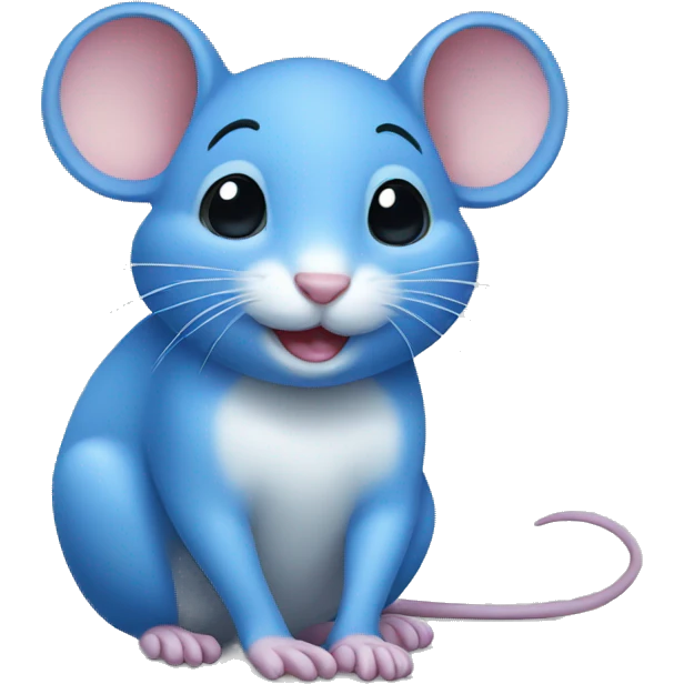 Blue mouse emoji