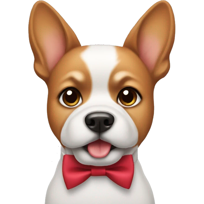 Dog wearing a bow tie  emoji