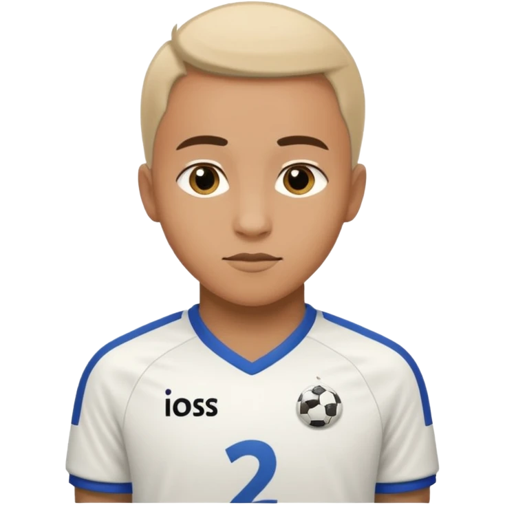 White soccer jersey turn around with number 22 and my name RONIHO emoji