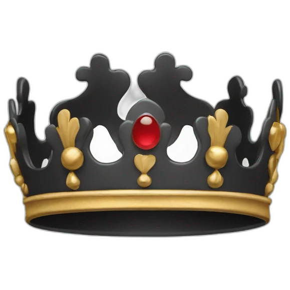 Couronne noire emoji