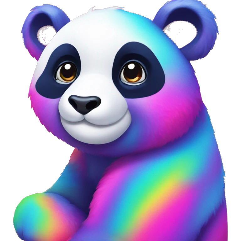 Lisa Frank panda emoji