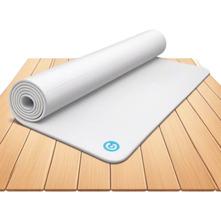 White Yoga mat  emoji