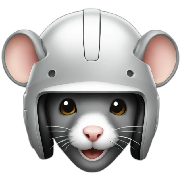 mouse in helmet emoji