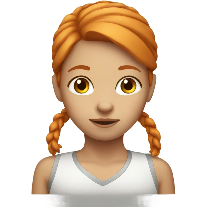 Ginger hair girl emoji