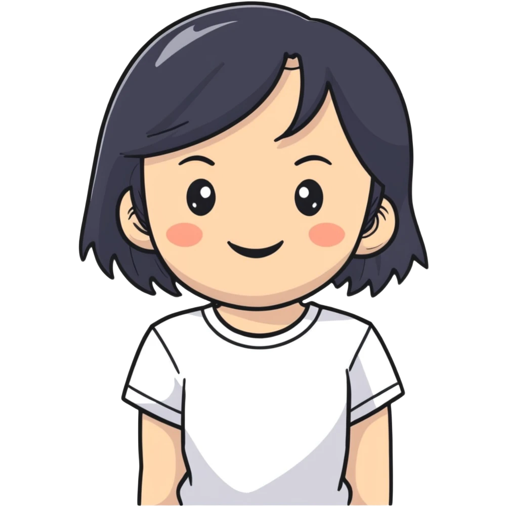 White Asian girl emoji